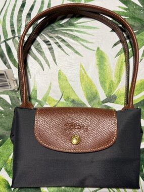 Longchamp Le Pliage Medium Tote Gunmetal NWT